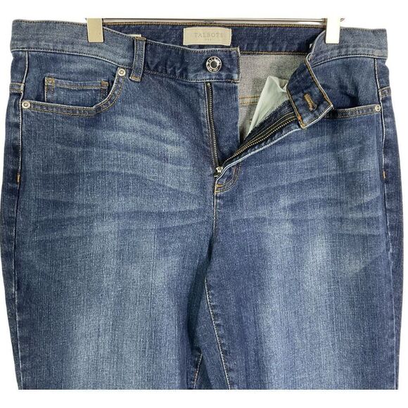 Talbots Outlet Women's Cuffed Denim Jeans Size 12 - Picture 2 of 6